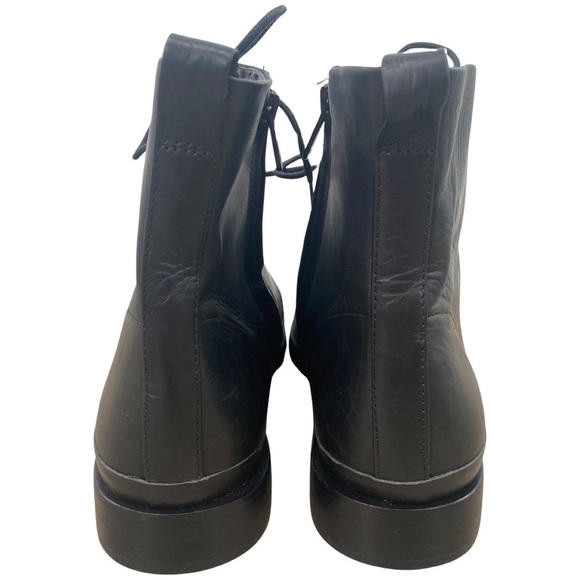 NWT Vince Women’s Cooper Black Leather Lace Up Boots Size 9.5 - Picture 9 of 12
